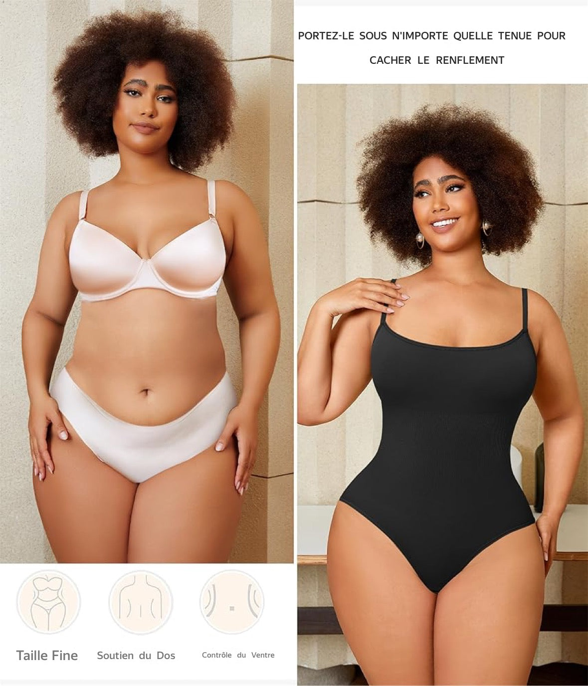 Body super gainant ✨ couleur : noire et marron