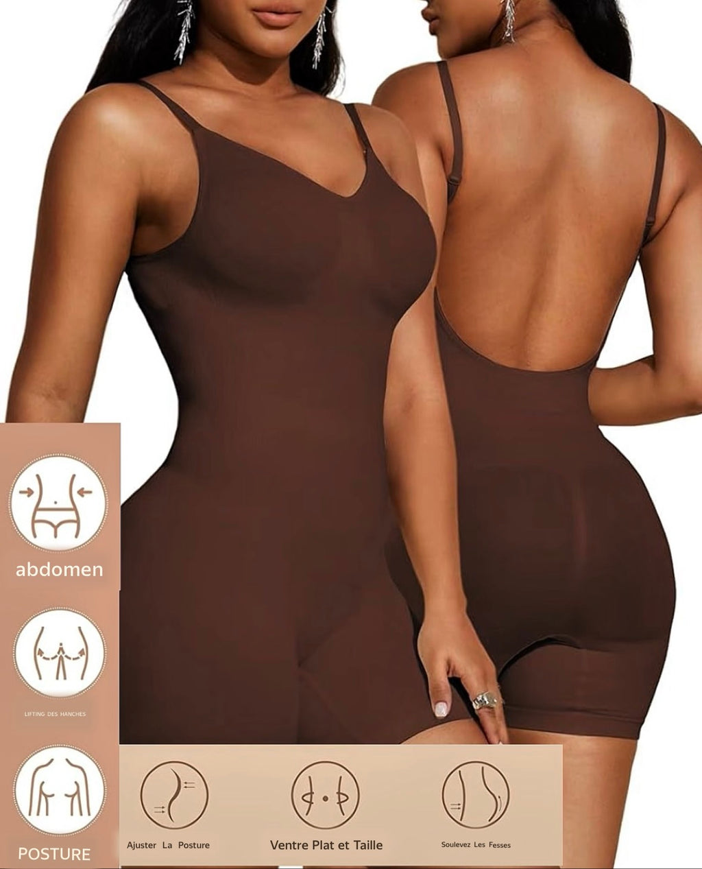 Body Gainant premium - Dos Nu Invisible sous les vêtements 😍🥰