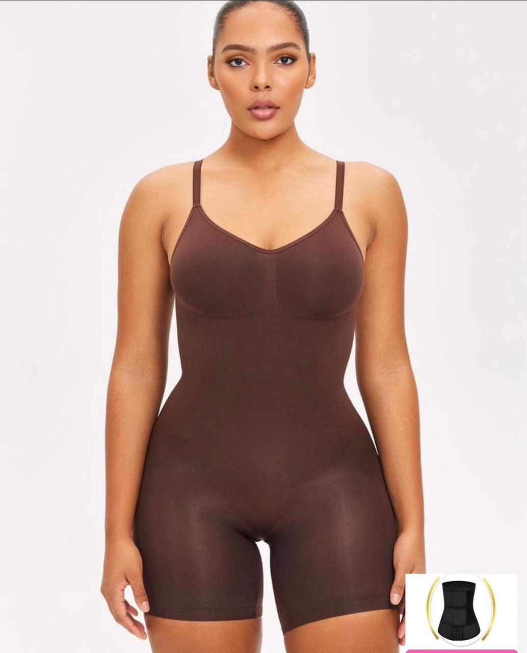 #Premium: Bodysuit Gainant Dos Nu😍 (noire et marron)